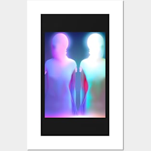 THE AURA OF 2 GHOSTS ON HALLOWEEN Posters and Art